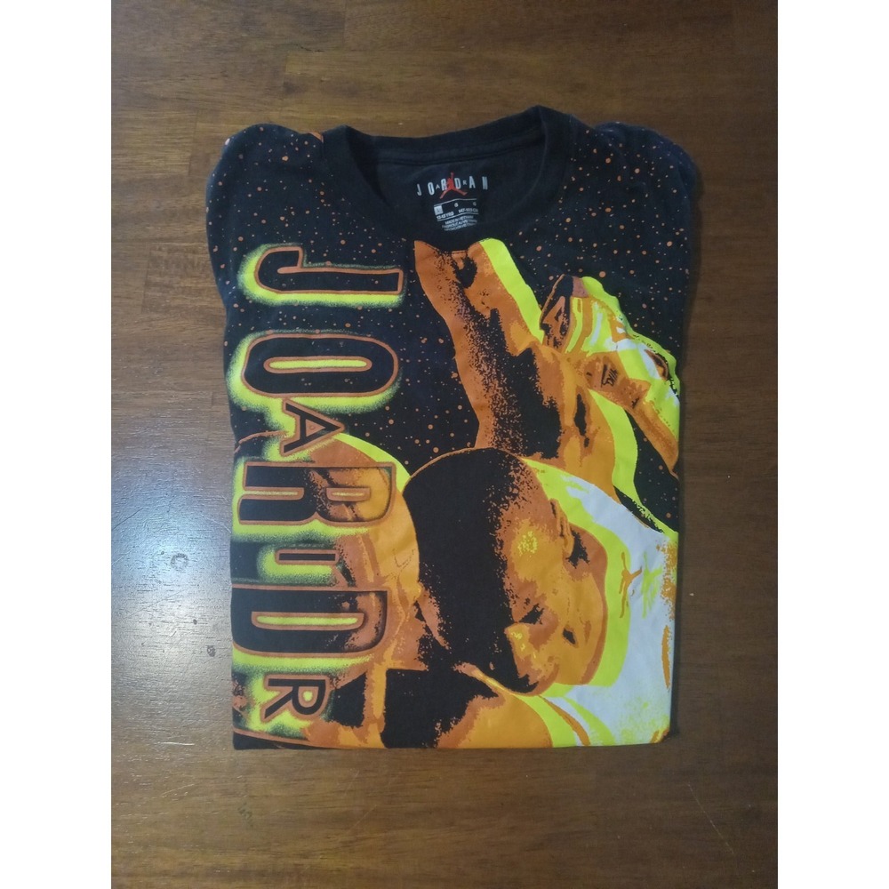 Jordan Boys Graphic T-Shirt Size‎ Large Black  Jumpman Cotton Tee - Picture 11 of 12